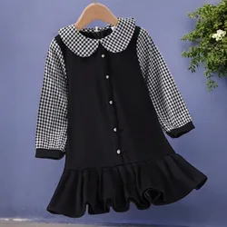 Autumn Spring Baby Kids School Dresses for Girls Clothes Teenagers Party Outfits Long Sleeve Children Costumes 4 6 8 10 12 Years
