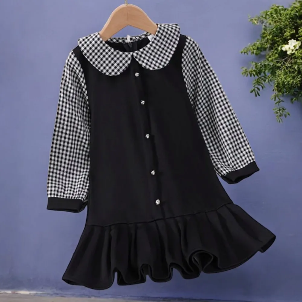 Autumn Spring Baby Kids School Dresses for Girls Clothes Teenagers Party Outfits Long Sleeve Children Costumes 4 6 8 10 12 Years