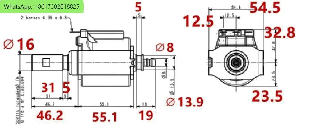 Coffee Machine Steam Iron Steam Cleaner Medical Device ARS CP4SP PLUS 230V 240V 50HZ 65W Water Pump Magnetic Pump Solenoid Pump