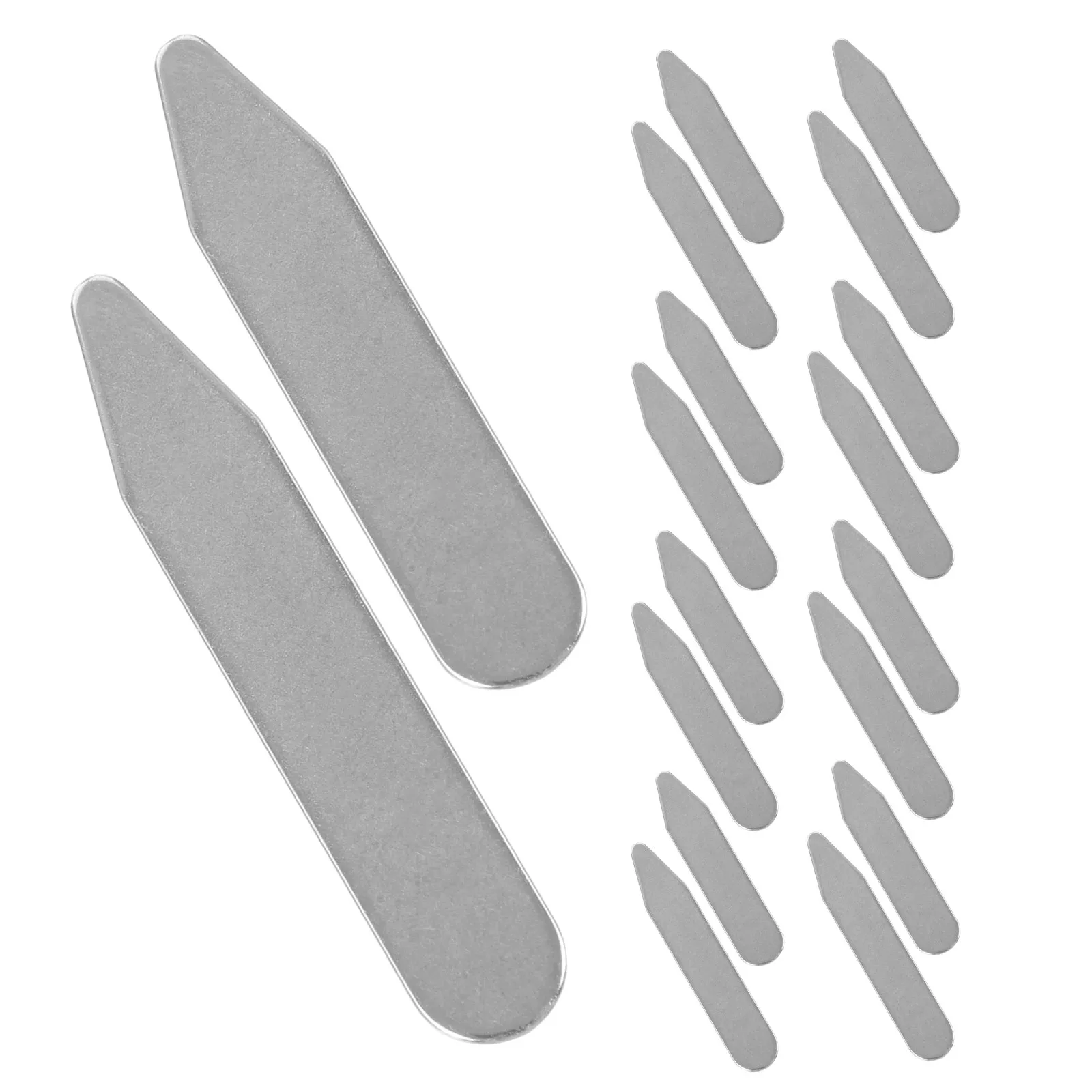 20個入り-カラーステイ-ステンレス製-割れない襟サポートストリップ-シャツホルダーインサート-フォーマルドレスシャツアクセサリー