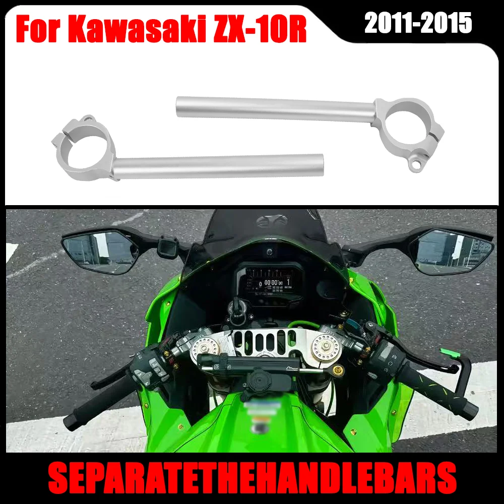 

Motorcycle Aluminum Handle Bar Clip On For Kawasaki ZX-10R ZX10R ZX 10R 2011-2015 Fork Tube Clip-On Handlebars Handle Bar Grips