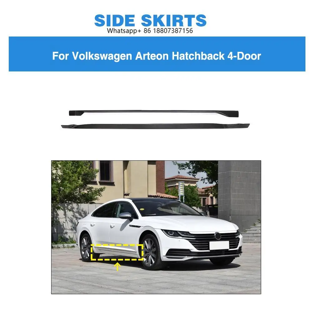 

Vacuum Carbon CC Side Skirts Winglet forVW Arteon Hatchback 4-Door 2019-2020