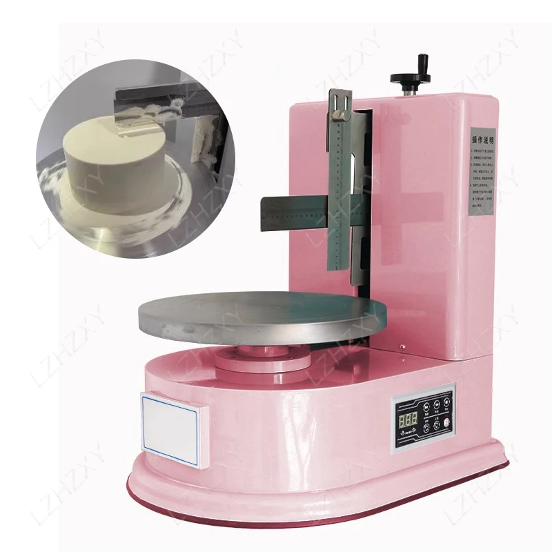 

11 gears Automatic Round Cake Cream Coating Filling Machine Cake Bread Cream Decoration Spreader Machine for Birthday