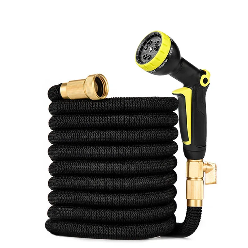 

Durable retractable garden hose high pressure magic hose for car cleaning garden irrigation with metal connector flexible