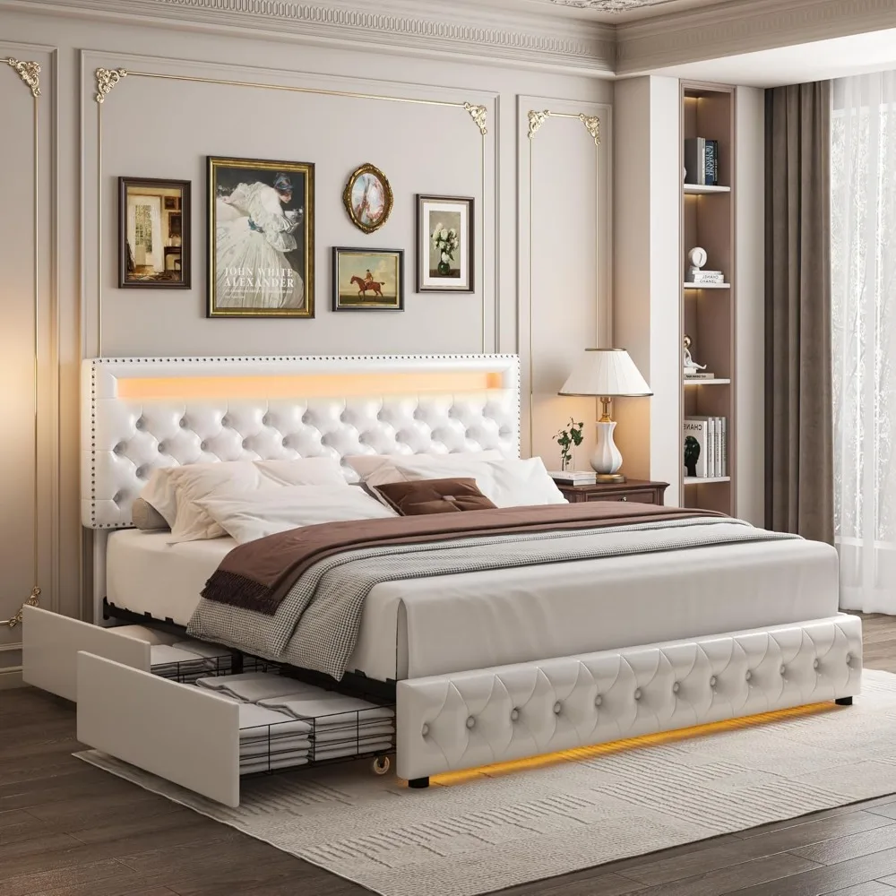 Queen Led Bed Frame…