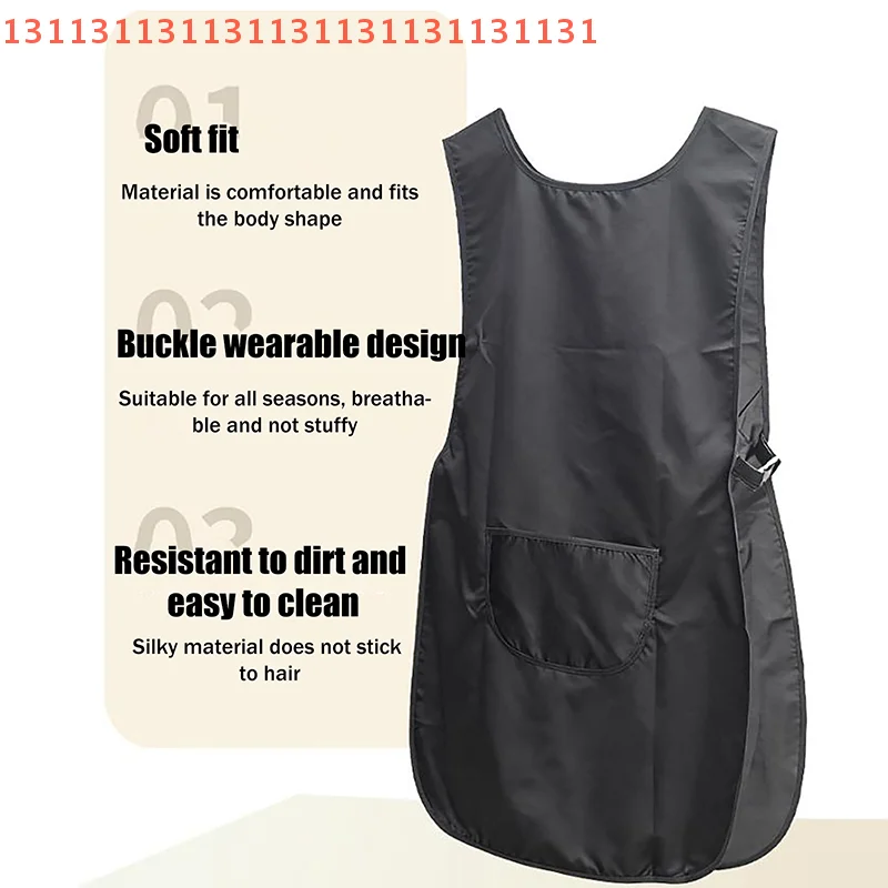 

Для салона красоты, маникюрная парикмахерская, двухсторонний водонепроницаемый фартук, черный/прозрачный парикмахерский униформа, жилет для парикмахера