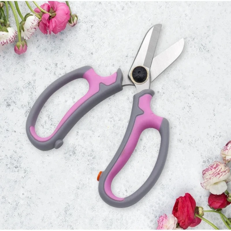 Dobeli Pruning Shears 3cr13 Steel Flower Branch Floral Home Garden Scissors Grip PP Handle Gardening Tools