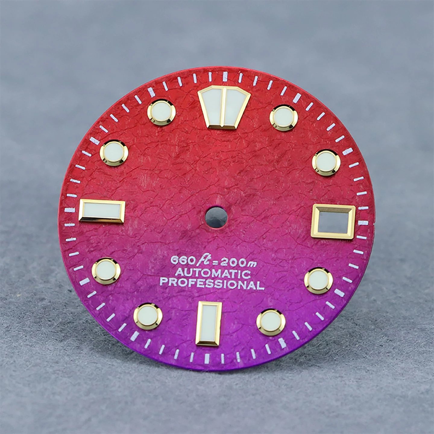 SEAGIS 28.5mm Watch Dial NH35 Movement Dial YM Mod Ice Crystal Texture Blue Luminous Watch Accessories Customize Logo