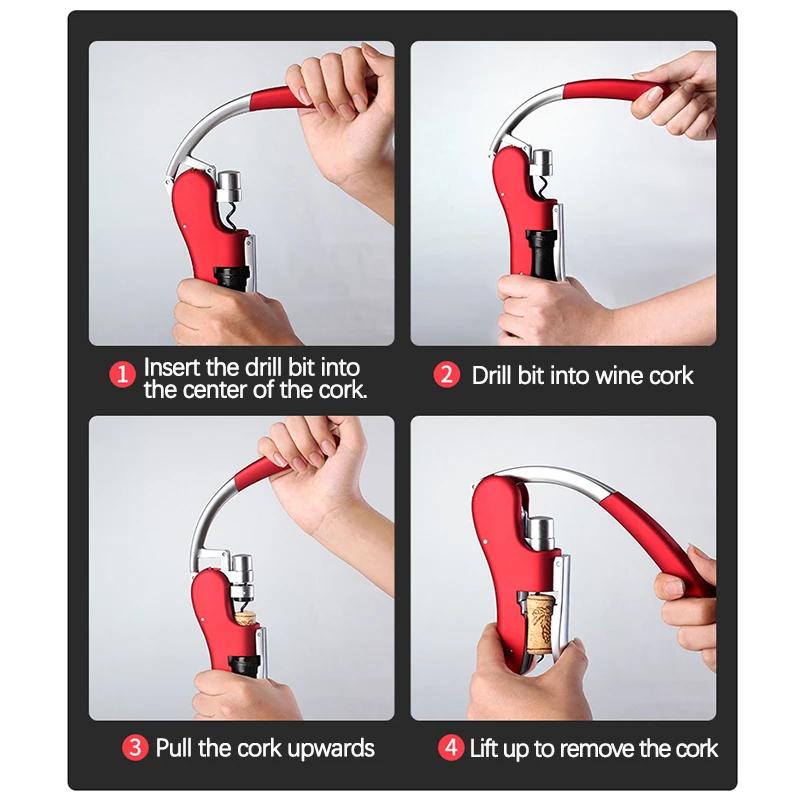 Red Wine Bottle Opener Household Red Wine Driver Creative Multi Functional for Wine Opening and Pressing Bar Party Accessories