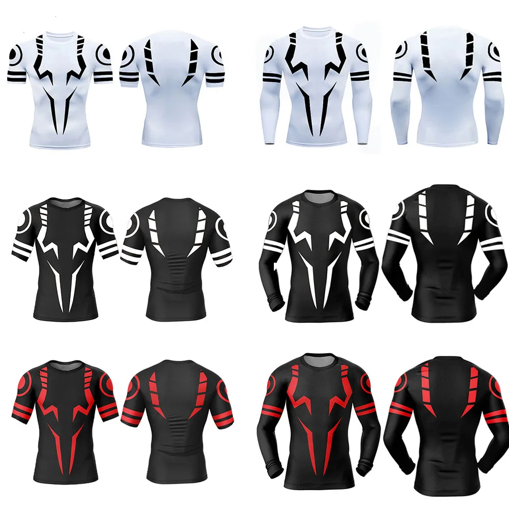 

New Rash Guard Diving Gym T Shirt Jujutsu Kaisen Cosplay BJJ RashGuard Long Short Sleeve MMA Clothing Men Viltrumite Gym Costume