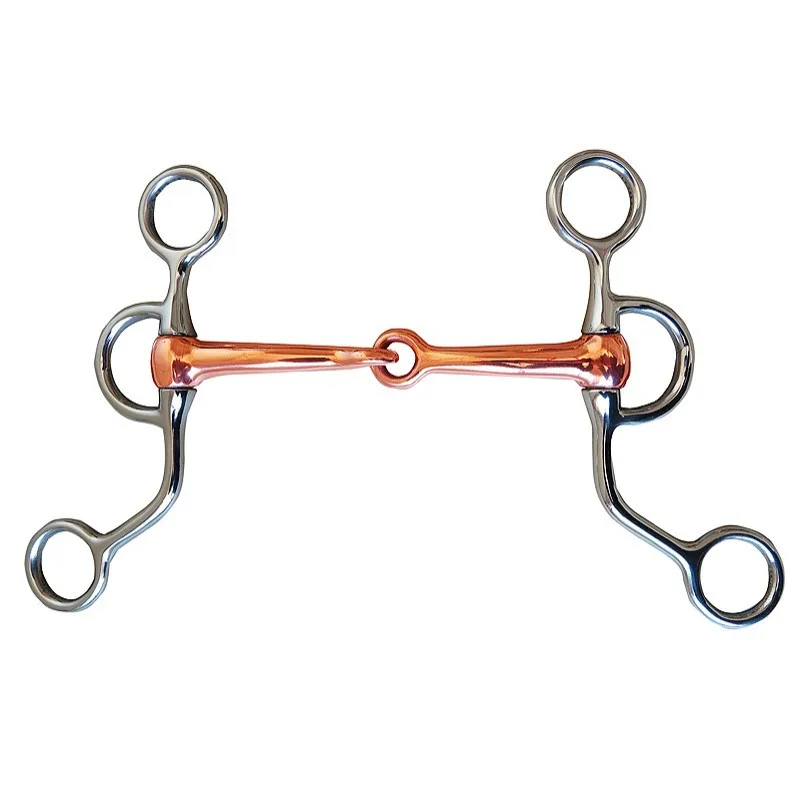 Horse Bit Stainless Stainless Steel Ring Professional Horse Bridle Training Equipment Loose Ring for Controling Horse Activities