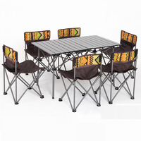 High Quality Portable Aluminum Outdoor Foldable Table Picnic Bbq Easy Folding Camping Tables and Chairs