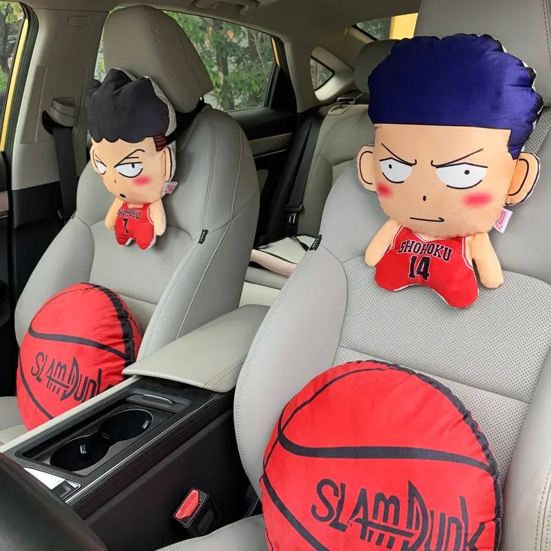 Slam Dunk Master Rukawa Kaede Sakuragi Hanamichi Anime Cartoon Headrest Lumbar Support Creative Personality Cute Car Neck Pillow - view 3
