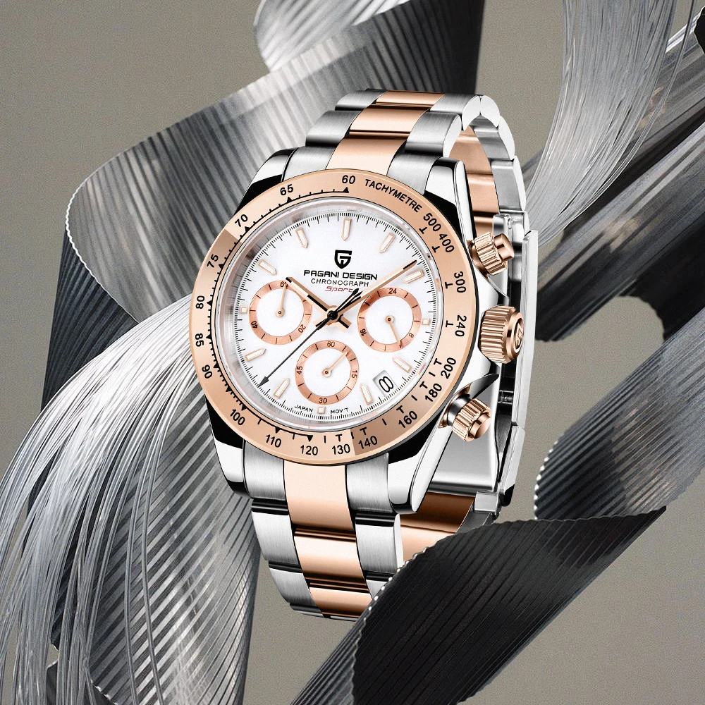 

PAGANI DESIGN 2026 New Gold 1644 Men's Watches Top Brand Luxury Mens Quartz Wrist Watch Men Watch Men Chronograph Waterproof