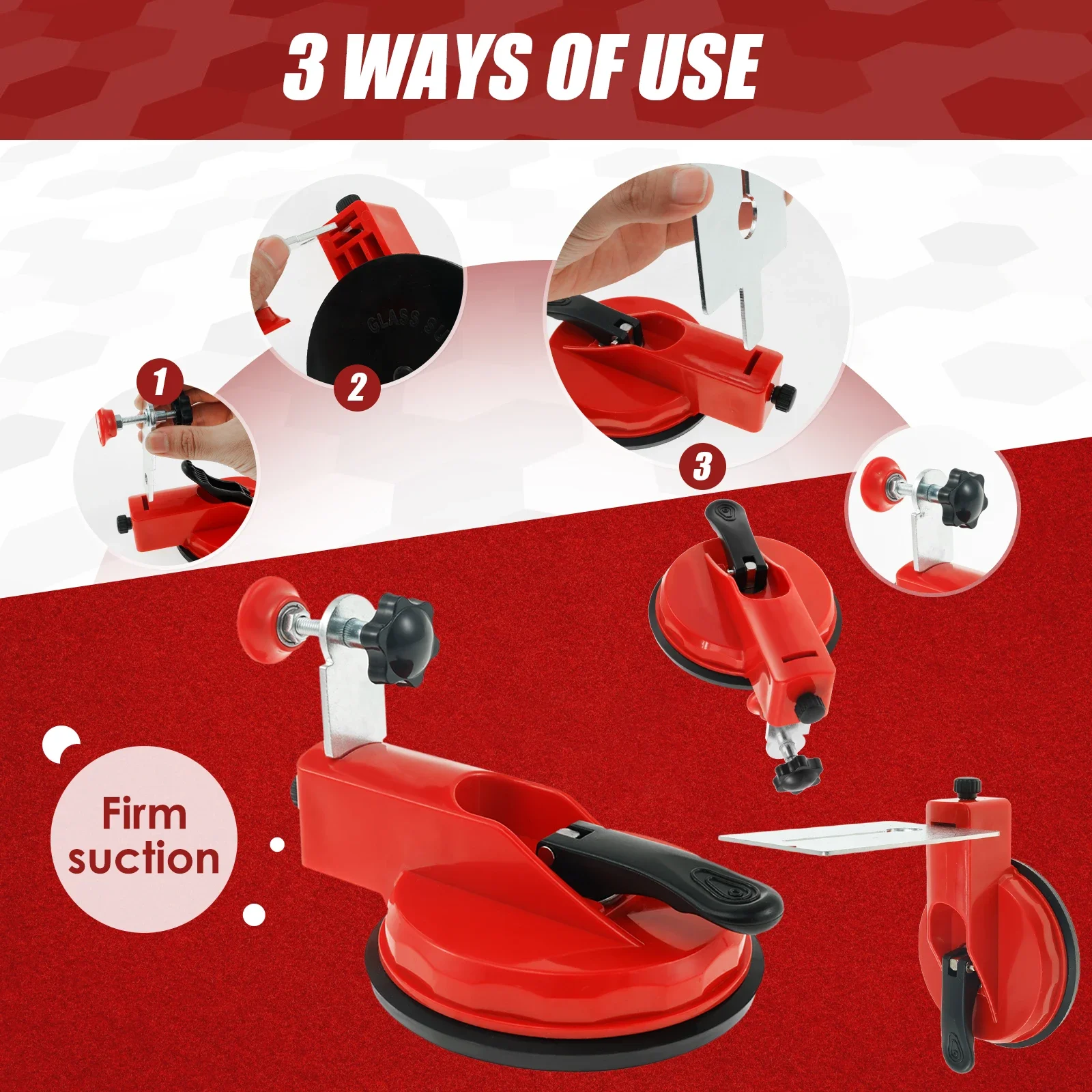 Tile Leveling System Suction Cup Plate Corner Fixed Marble Leveling Splicer Effective Wall Leveler for Wall Tile Installation