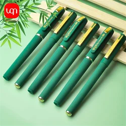 3pcs Green Ink Gel Pen, 1.0mm, For Writing, Large Capacity Refill, Office Supplies Back to Sochool Stationery