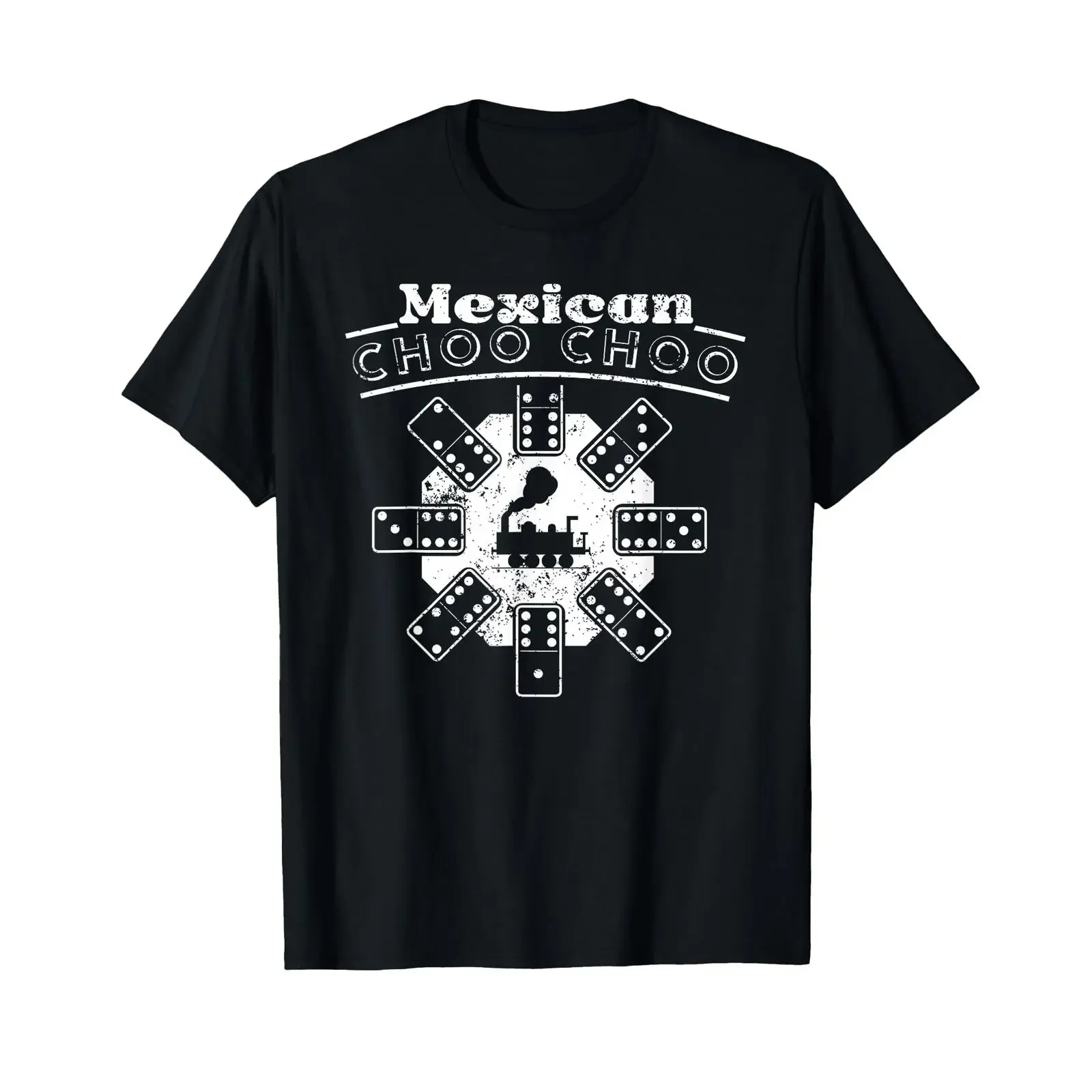 Mexican Train T Shirt Choo Dominoes vintage Washed Comfortable Stylish Breathable Versatile Stretched graphic homme