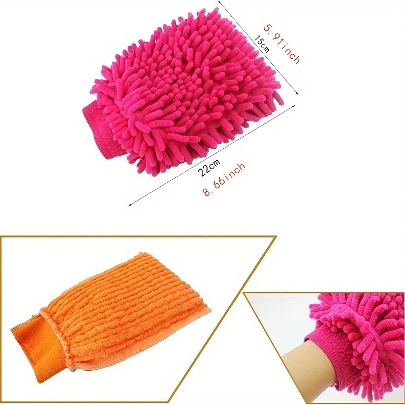 1PC Multi-functional car cleaning gloves, car washing and rag car cleaning tools without damage to poor paint floor gloves