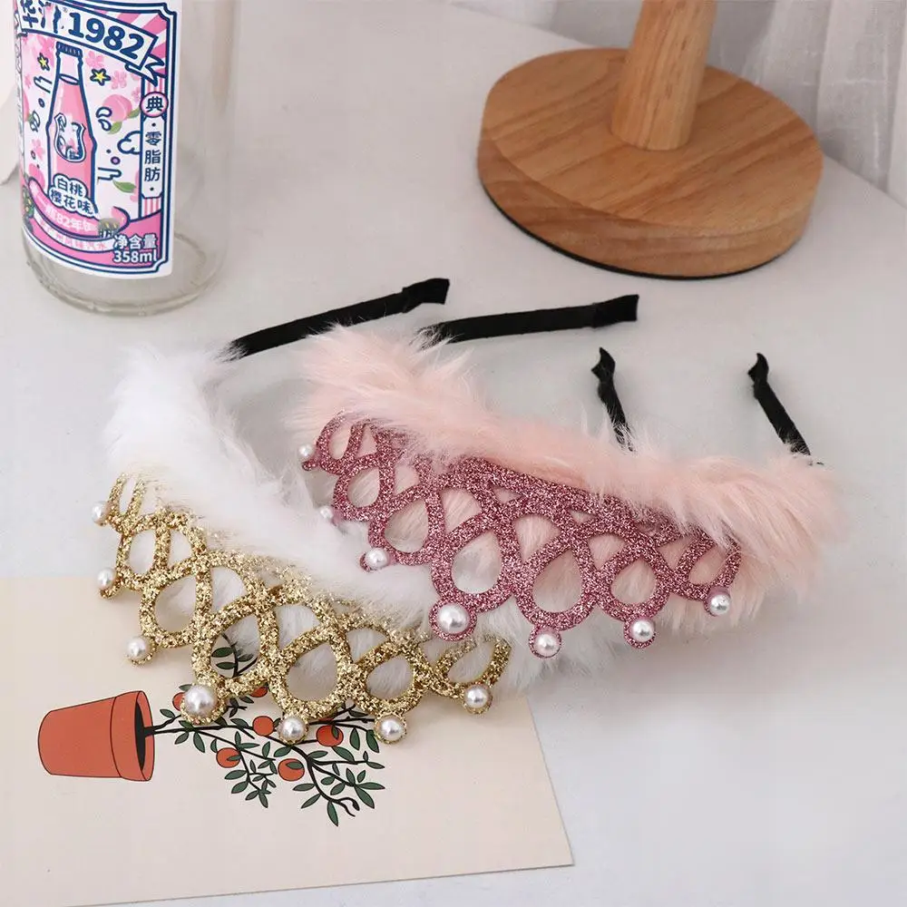 

Cute Lovely Children Girls Plush Kids Hair Hoop Headband Birthday Headwear Hair Band