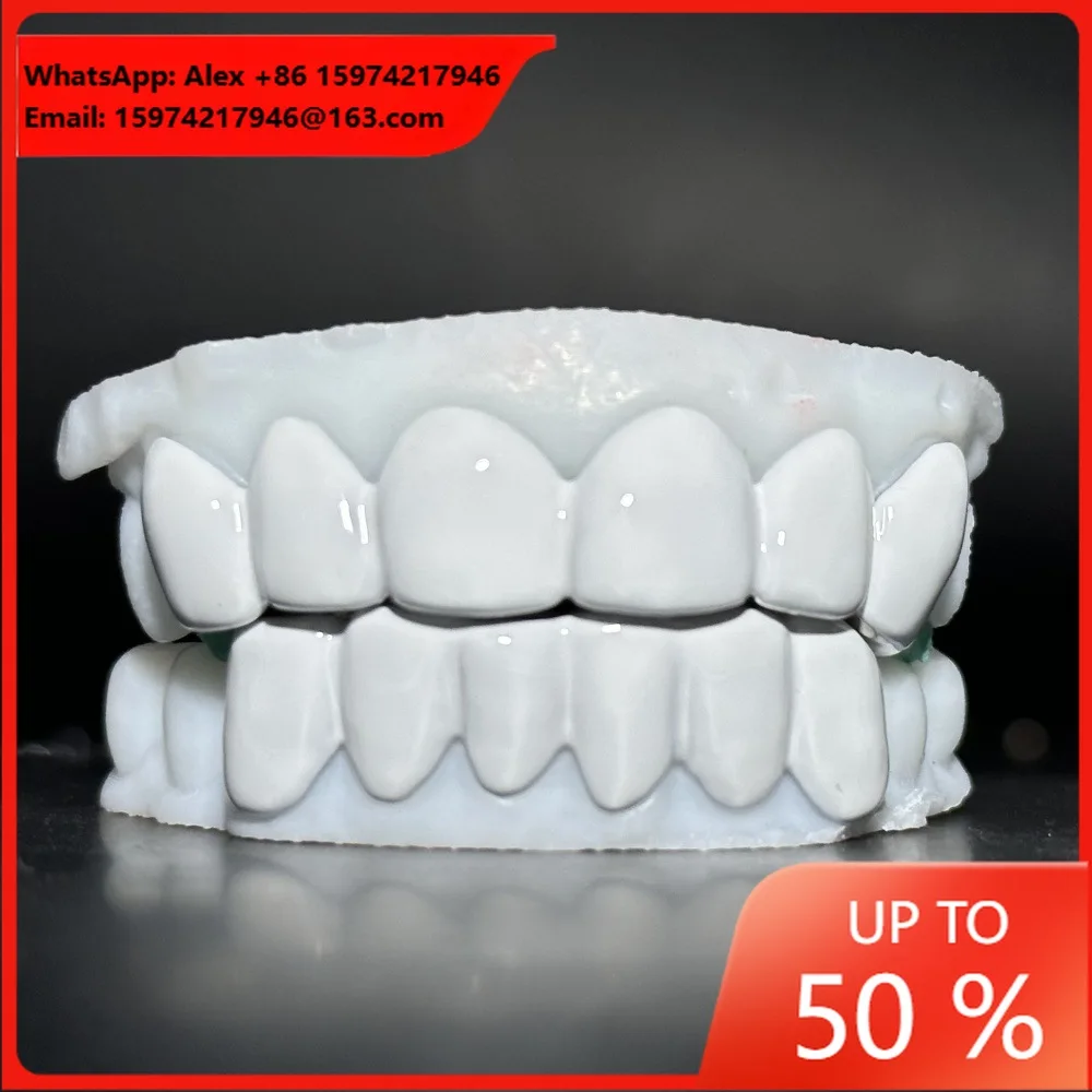 White Enamel Top 6 Bottom 6 Tooth Grill European And American Cross-border Hot-selling