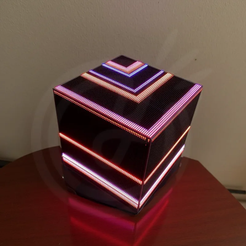 맞춤형 매트릭스 LED 디스플레이 홈 어시스턴트 픽셀 아트 오디오 반응형 프리즘 맞춤형 컬러 필라멘트 (가정 및 비즈니스용)
