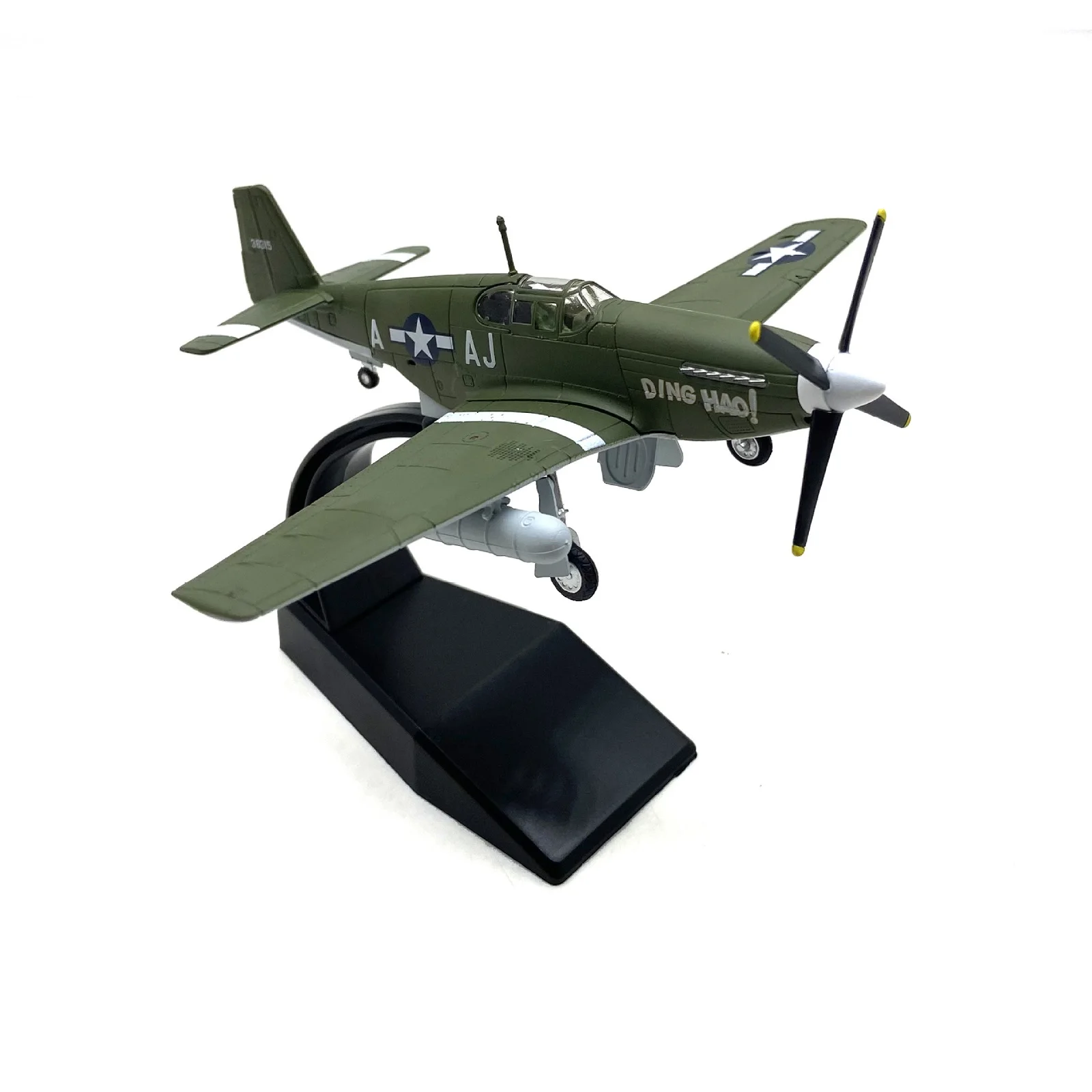 1 صندوق 1:72 مقياس العسكرية WW2 P-51B موستانج مقاتلة سبيكة طائرة نموذج طائرة مع عرض موقف حلية هوبي هدية #1