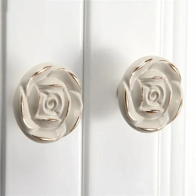 Single Hole Knobs Furniture Handles Rose Tiradores Para Cajones Dresser Drawer Kitchen Cupboard Handle Cabinet Knobs and Handles