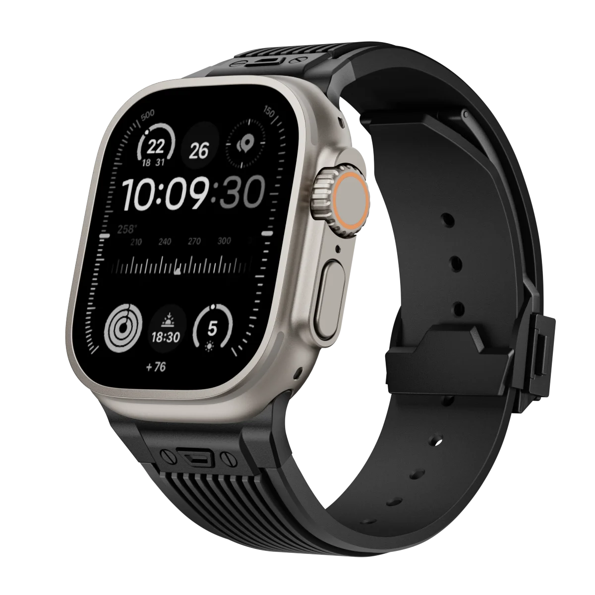Silicone sportband voor Apple Watch Ultra 2/1 49mm Series 9 8 7 45mm 44mm Rubberen band voor IWatch 6 5 4 3 SE 44mm 42mm Armband