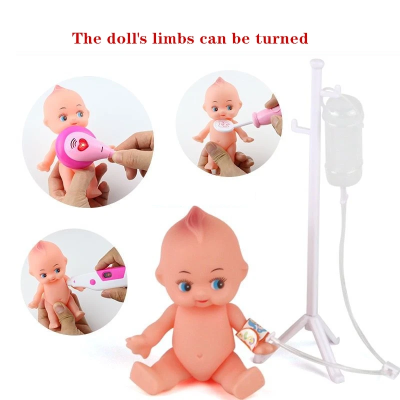 35-51pcs/Set Girls Role Play Doctor Game Medicine Simulation Dentist Treating Teeth Pretend Play Toy for Toddler Baby Kids