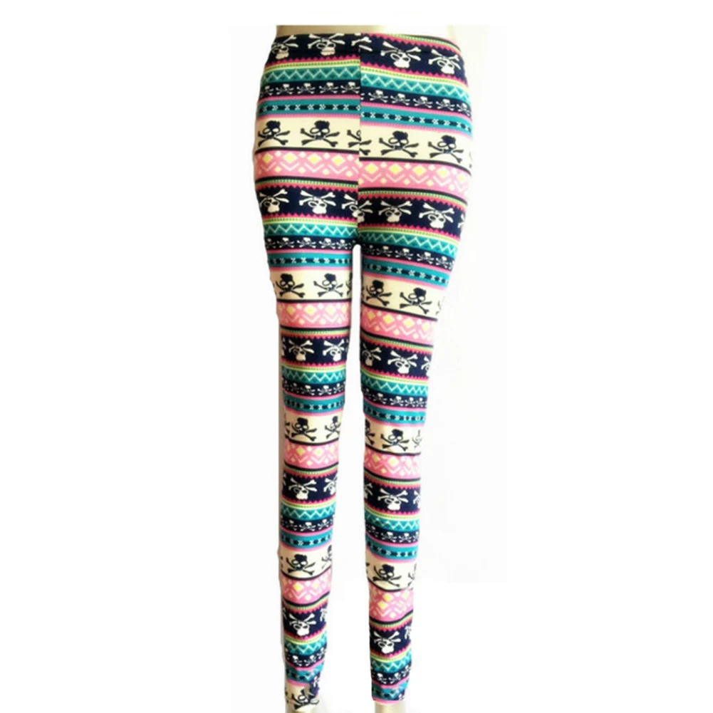 Leggings con estampado navideño para mujer, para fiesta de mallas largas de cintura alta Feliz Año Nuevo, pantalones de moda para mujer, pantalones de Navidad