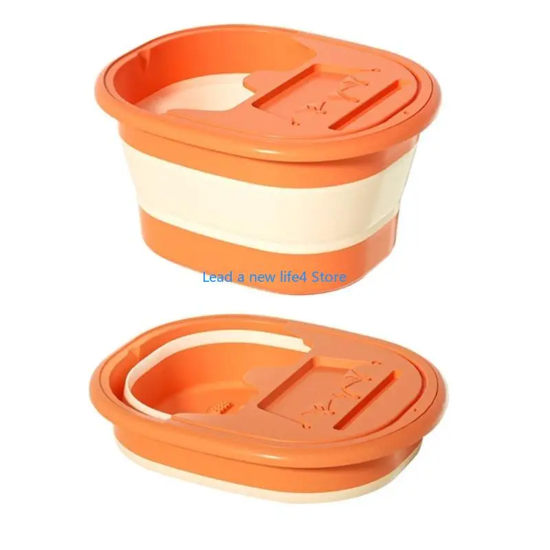 Y55E Foot Tub Foldable Foot Bath Bucket Massage Foot Wash Basin Home Laundry Tub Bucket Foot Bath Basin Portable Foot Soak