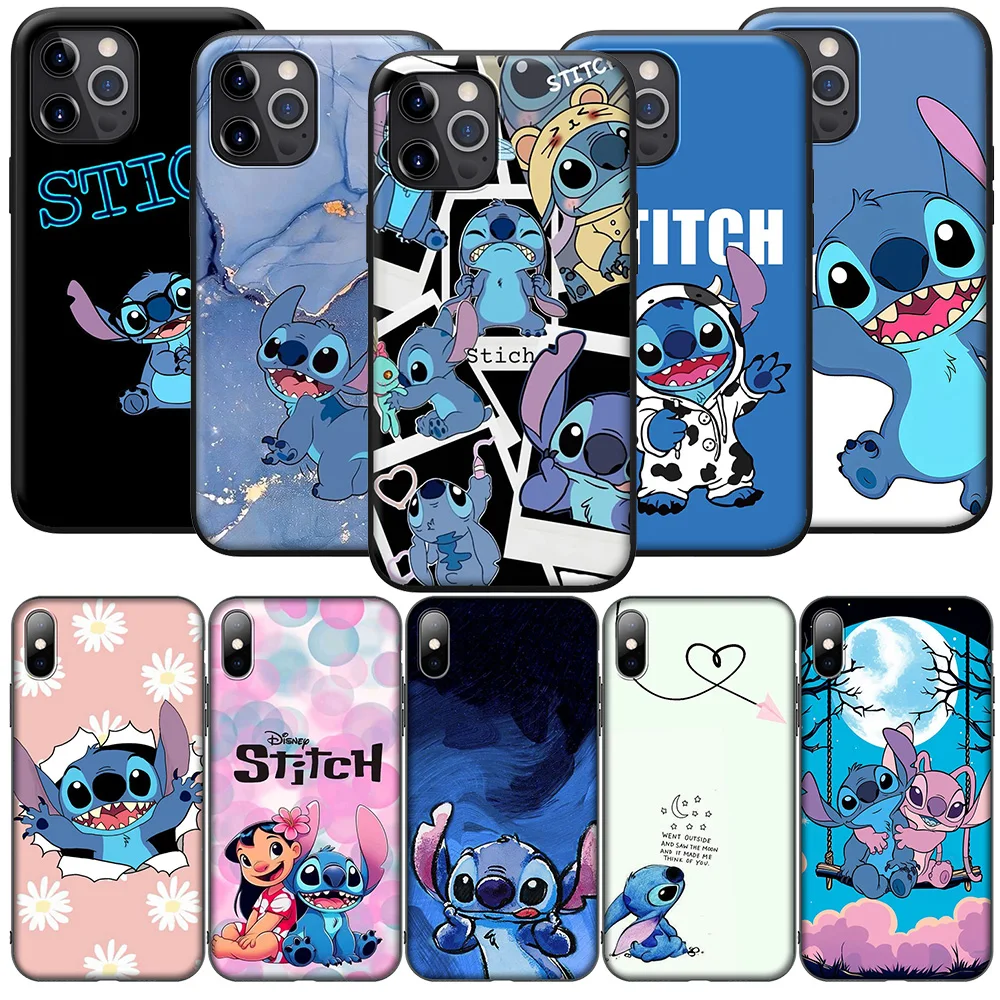 Blue Monster Stitch New High-End Soft Case for iPhone 12 11 X XS XR Pro Max 6 6s Plus SE