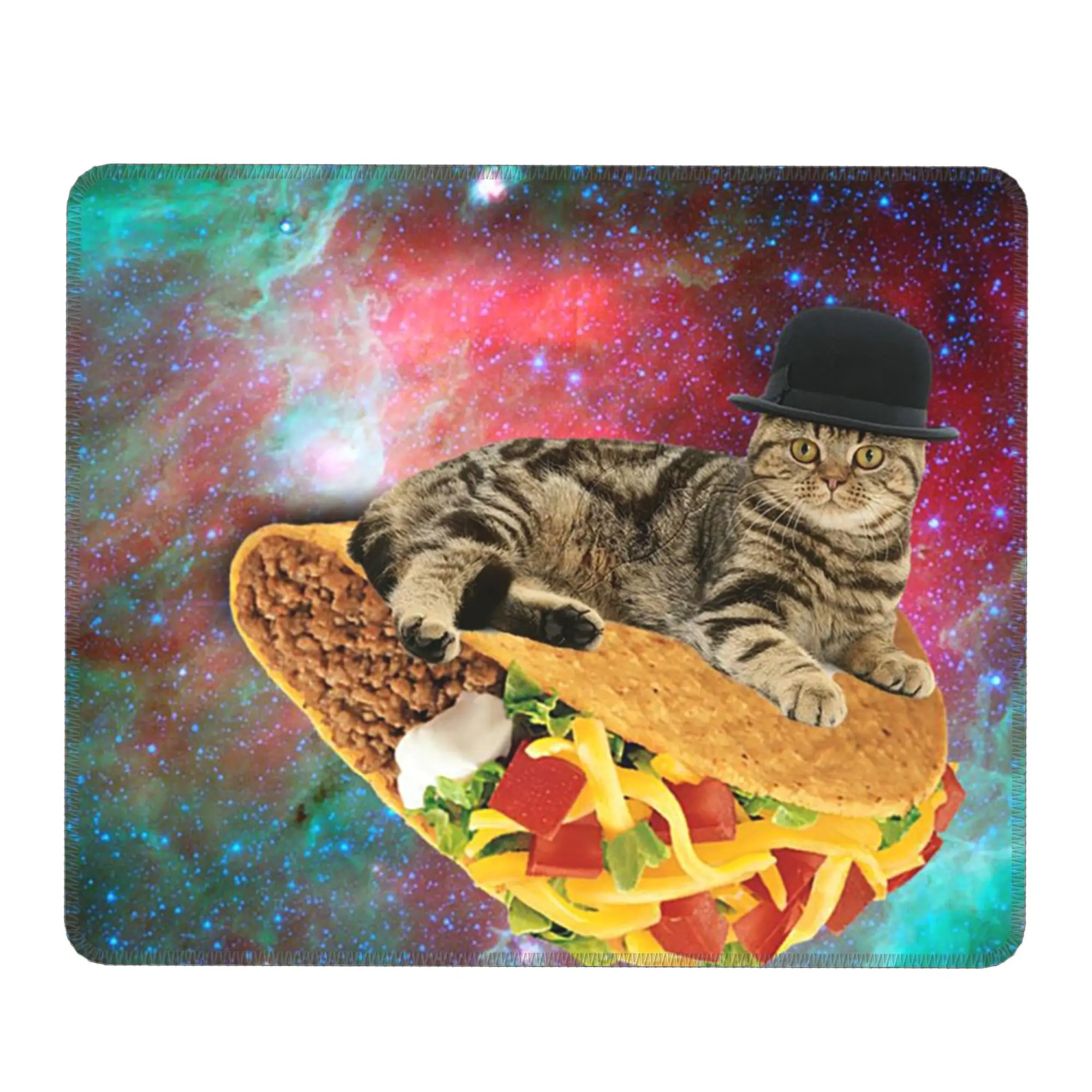 Meme Cat In Space Funny Mouse Pad Computer Keyboard Mouse Mat Gamer PC Laptop Desk Mat Office Accessories Table Mats