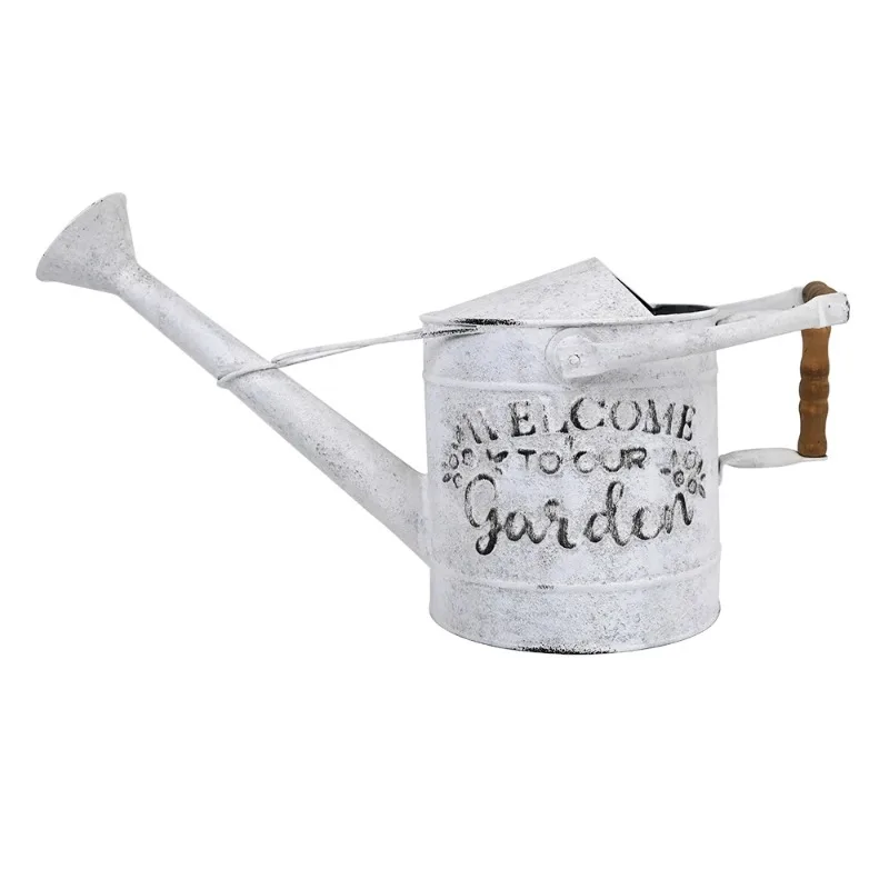 Wrought iron water bottle European retro old bucket garden flower ware gardening jewelry garden shower ornament