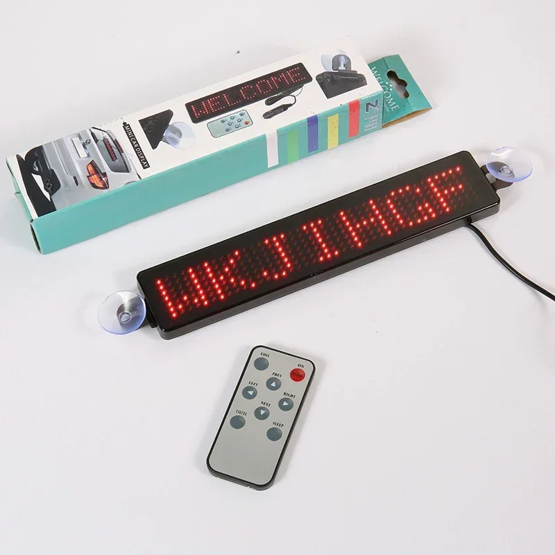 DIY programmable scroll go words words LED signs advertising message boards in English cafe bar car remote control panel light