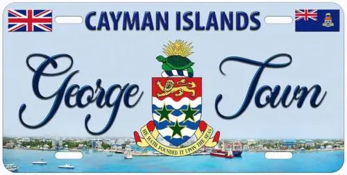 Cayman Island George Town CI01 Novelty Car License Plate Aluminum