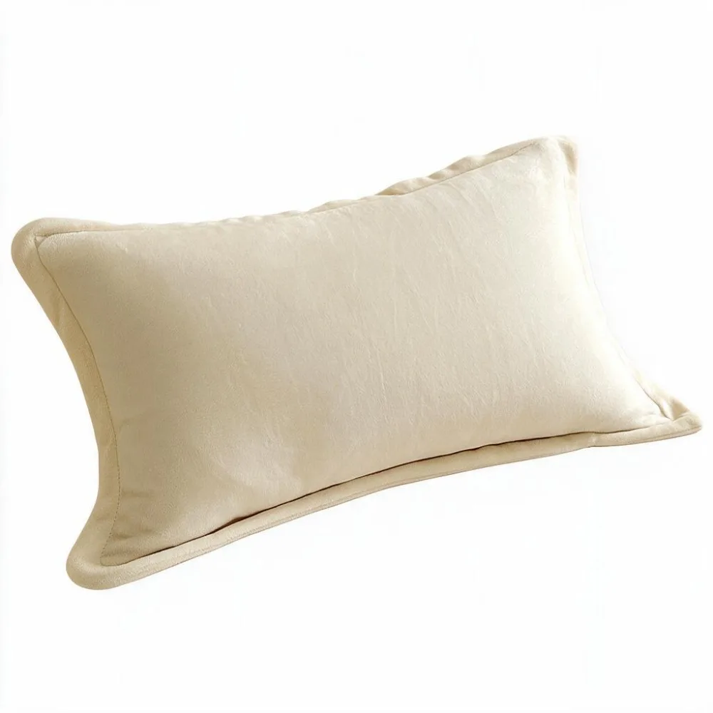 Warm Flannel Pillowcase Skin-friendly Soft Sleeping Pillow Cover Envelope Opening Solid Color Winter Pillow Cover Bed Room