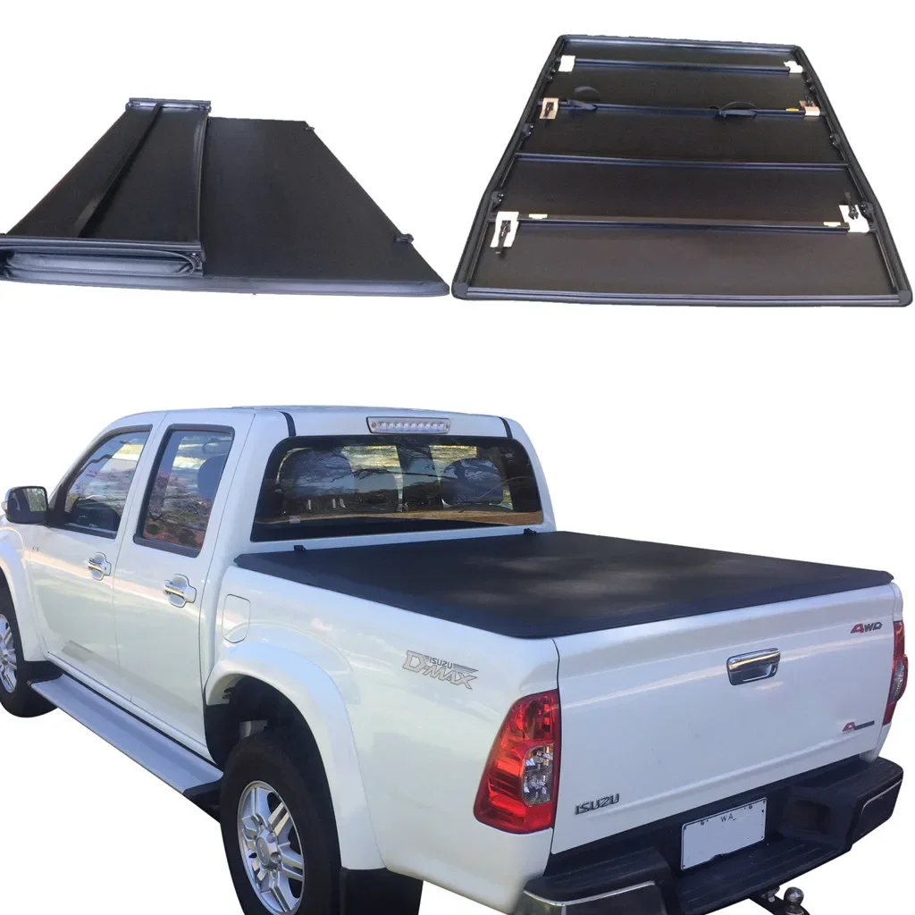 

KSCAUTO Soft Tri-Fold Truck Pickup Bed Tonneau Cover For Mitsubishi Triton 2015-2023