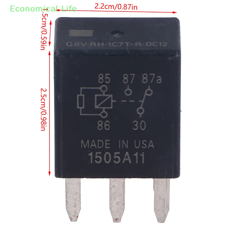 G8V-RH-1C7T-R-DC12 G8VRH1C7TRDC12 12V Automotive Relay SPDT 35A 12VDC 5Pins