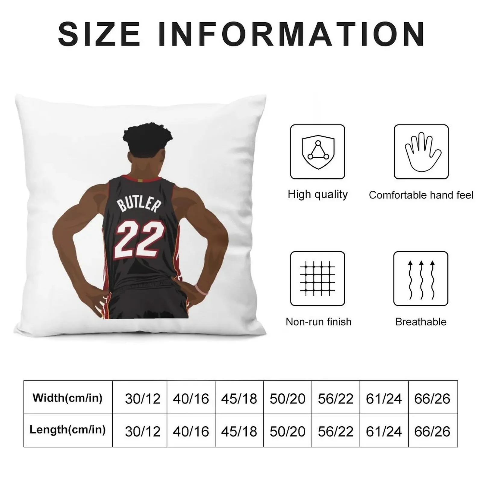 Jimmy Butler 22 Throw Pillow Sofa Cover Cushions For Sofa Decorative pillowcase pillows decor home pillow