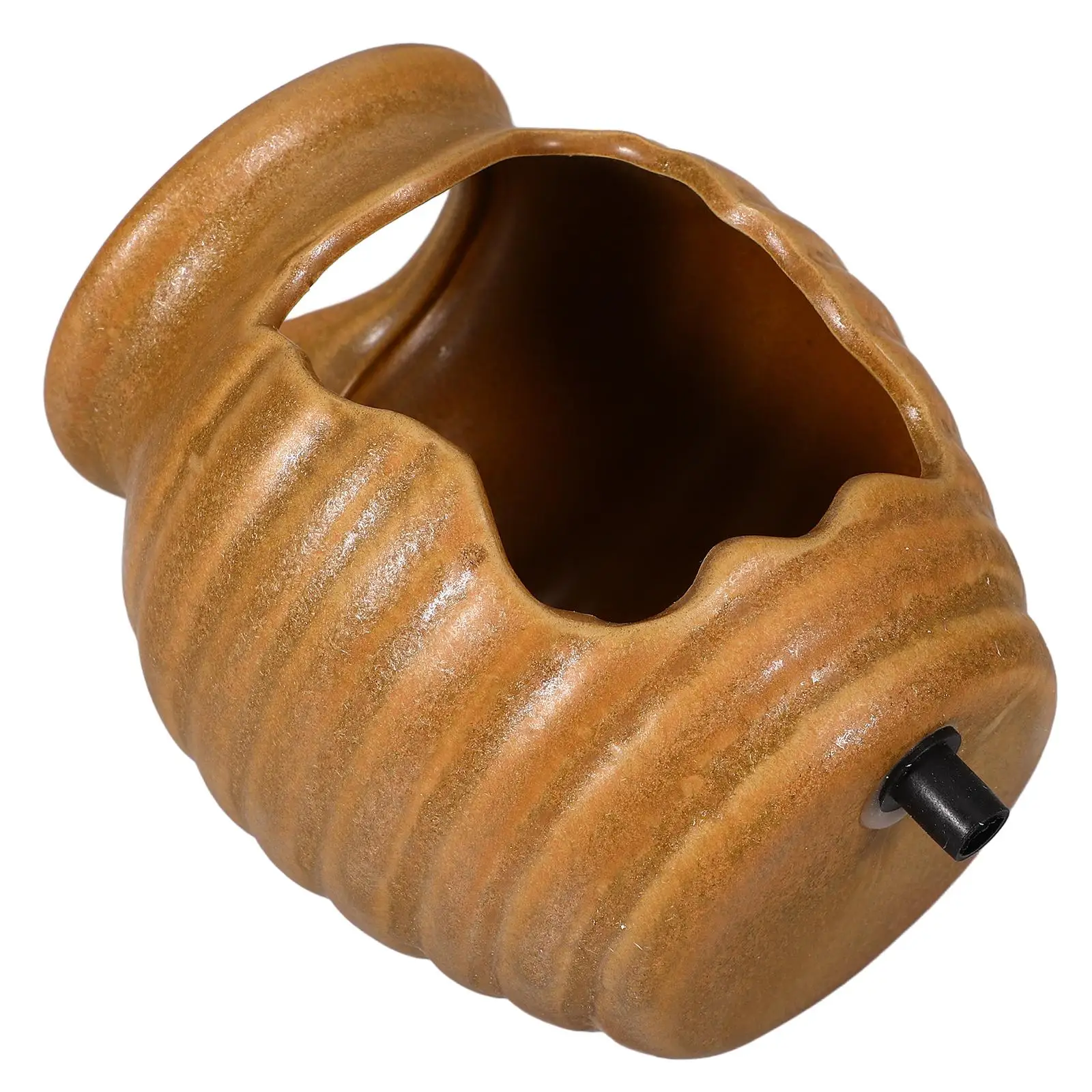 

Vase Clay Pot Ecological Tank Fountain Jar for Indoor Water Bottle Home Decor Light Brown Landscape
