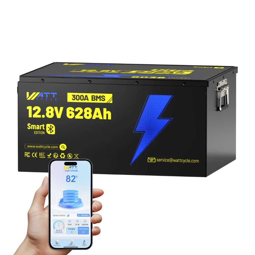 

WattCycle 12V 628Ah Ultra Lithium Battery with Bluetooth