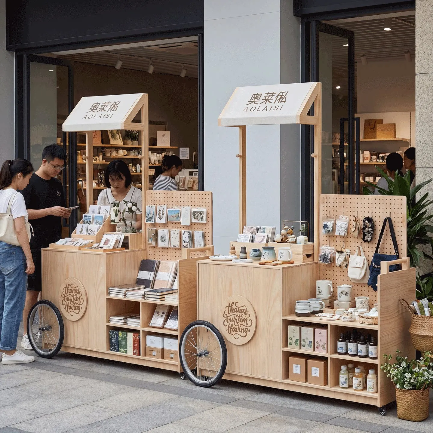 LMM booth display stand market promotion tasting display stand shopping mall night market stall activity