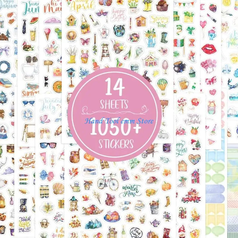 H37F Nhãn dán trang trí theo chủ đề Giáng sinh Nhãn dán lung linh cho việc làm thiệp tạp chí