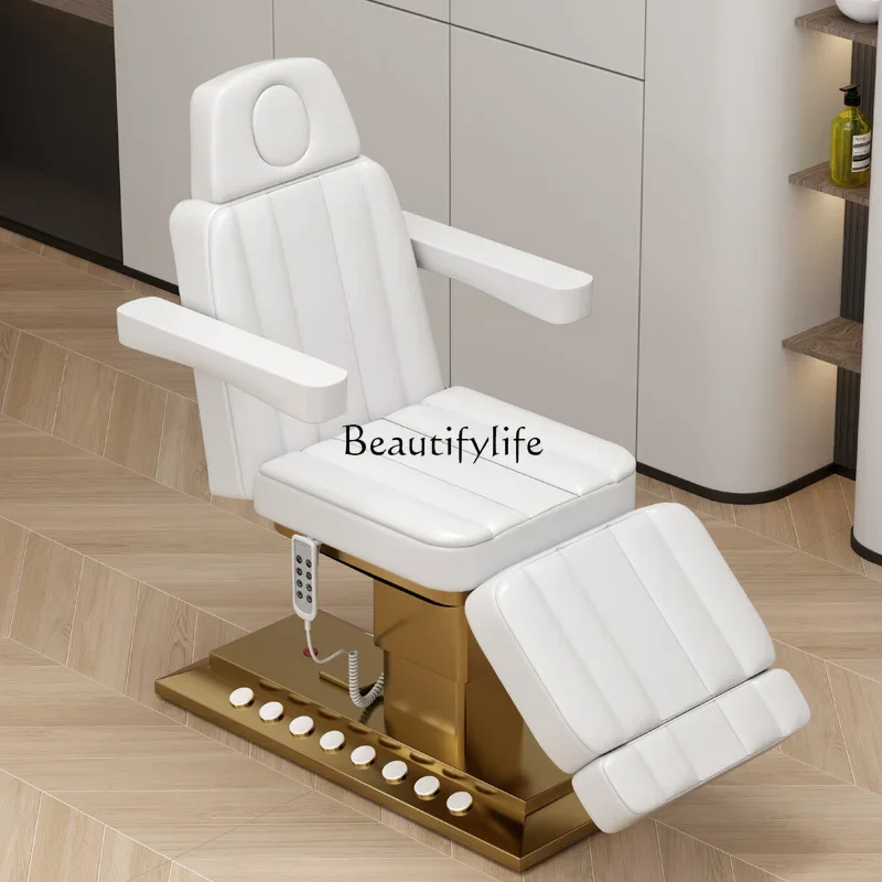 

01 High-end electric beauty bed, beauty salon tattoo embroidery electric lifting bed