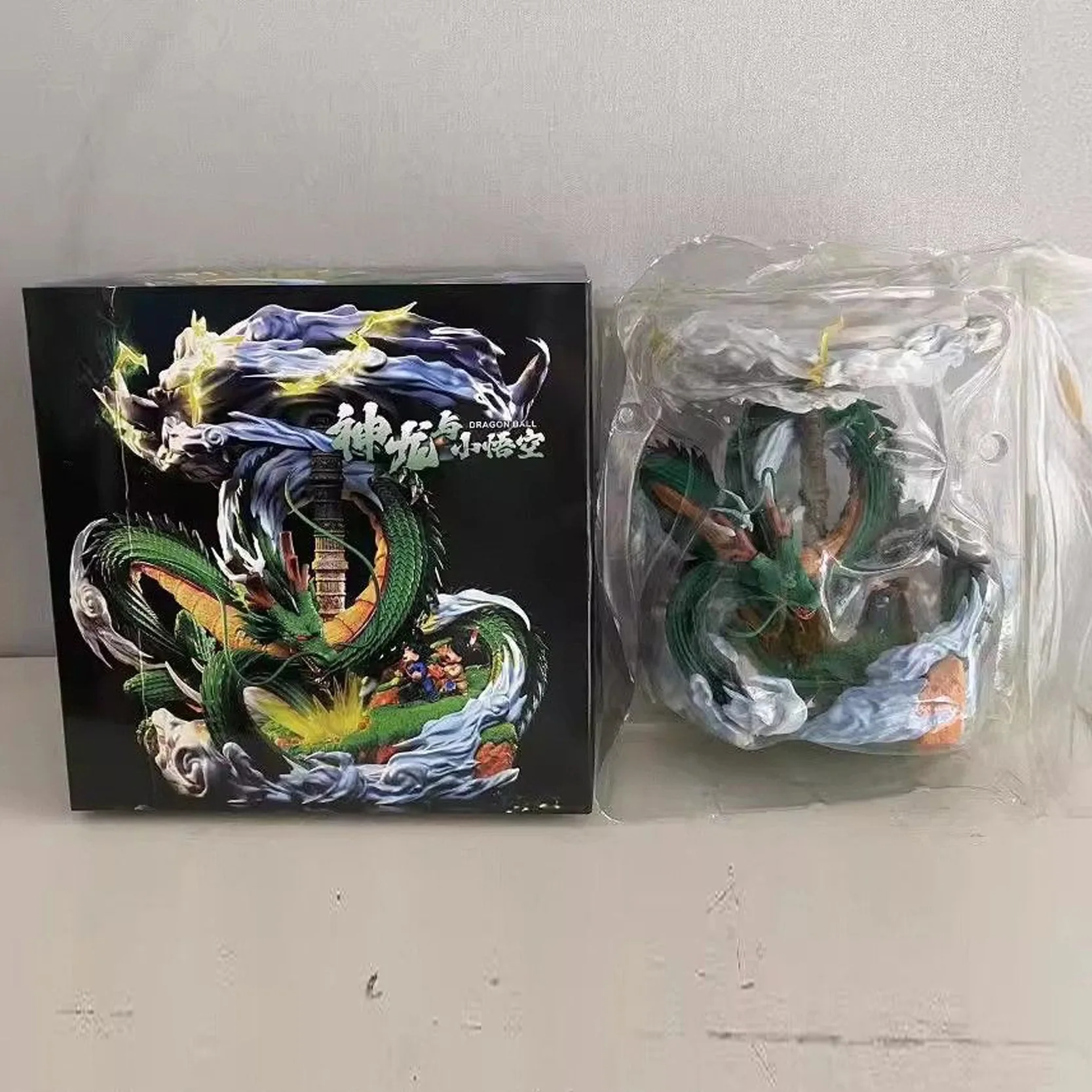 22cm Dragon Ball Wish Dragon Surrounding Tower Anime Action Figure Model Statue Collection Desktop Decoration Ornament Toys Gift