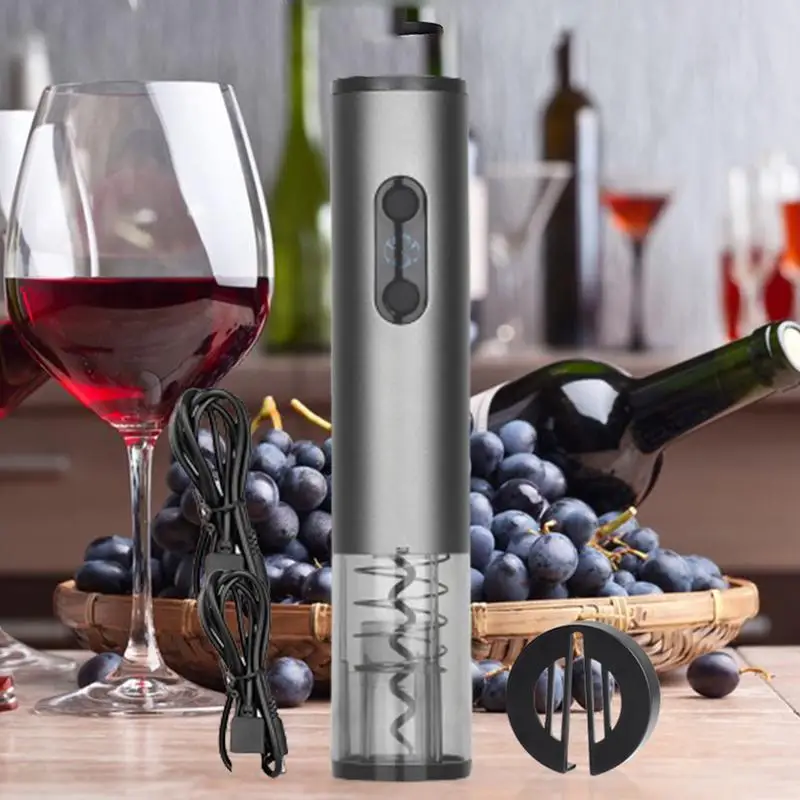 Electric Wine Openers Bottle Opener Automatic Beer Bottle Openers Corkscrew Wine BeerSoda Cap Opener Kitchen Accessories