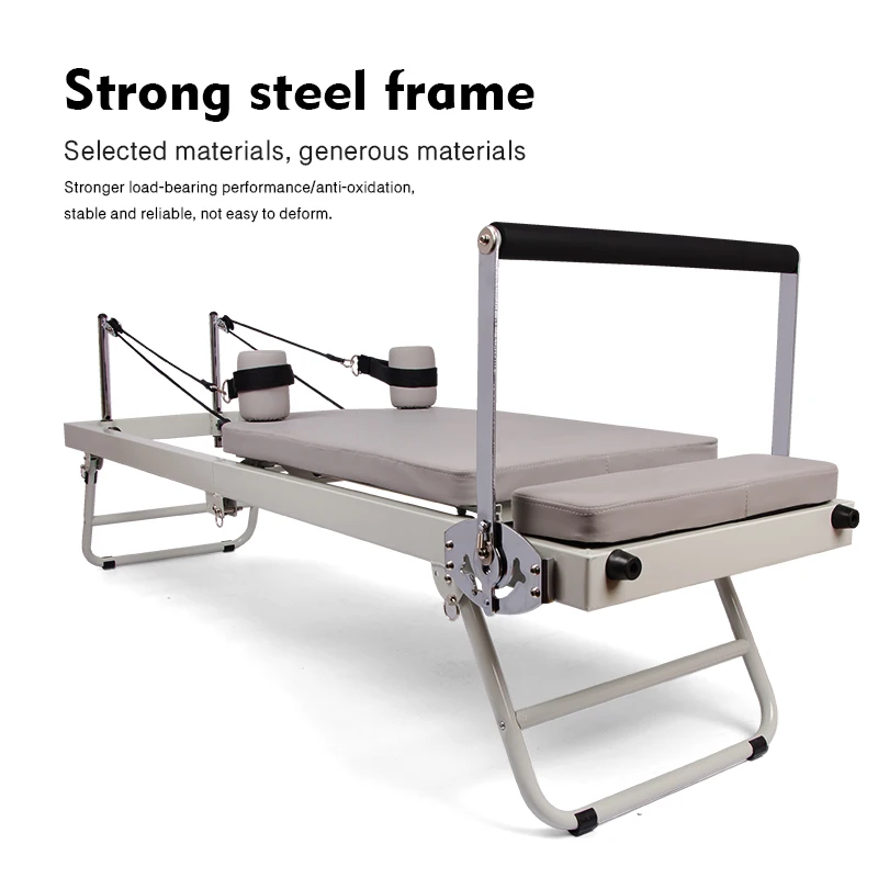 Large Folding Pilates Reformer Equipment Core Yoga Bed Home Fitness Weight Loss Steel ABS steels Material Pilates Machine