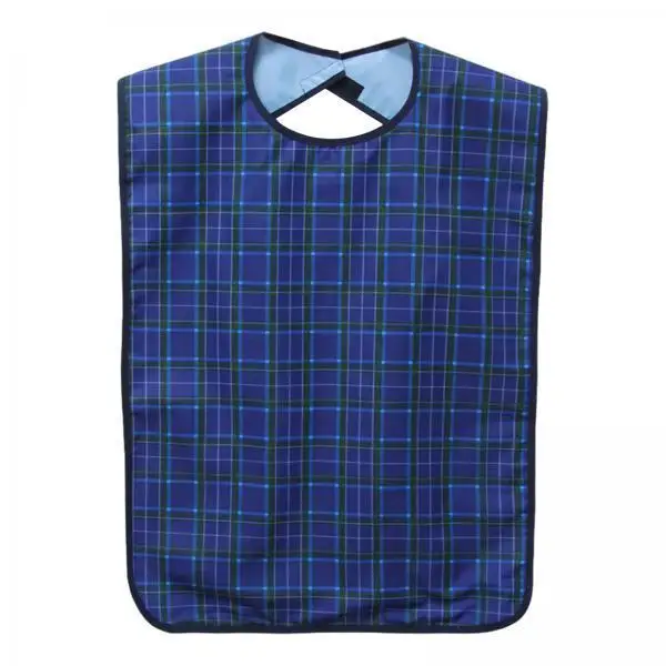 

Durable Adult Bib for Eating Waterproof Oilproof Clothing Protector Adjustable Stick Closure for Elderly