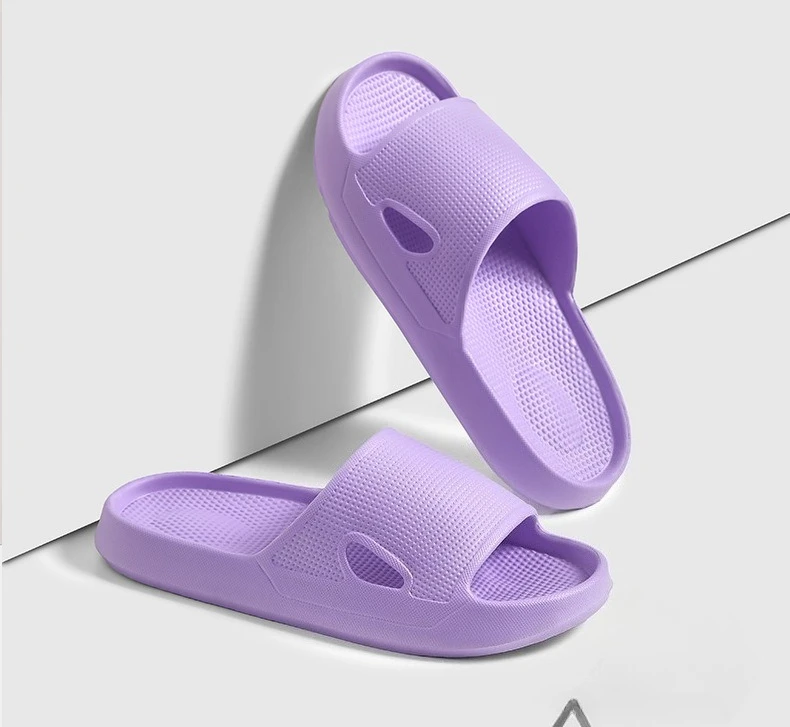 Dicke Plattform Wolke Hausschuhe EVA Weiche Sohle Kissen Rutschen Sommer Strand Flip-Flops Frauen Rutschfeste Badezimmer Hause Hausschuhe – Detail 10